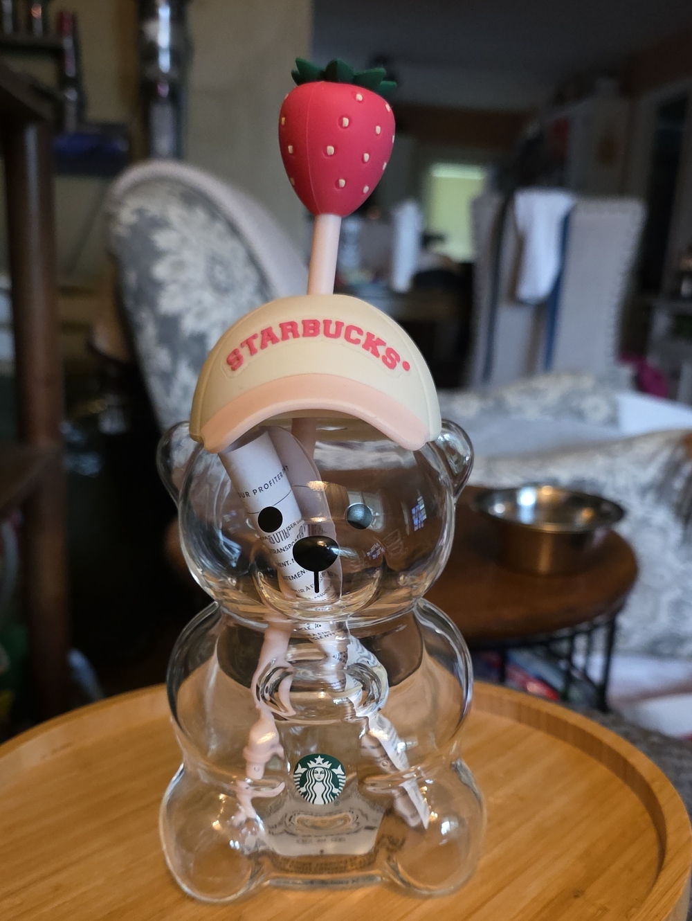 STARBUCKS Pink Bearista™ Glass Cold Cup